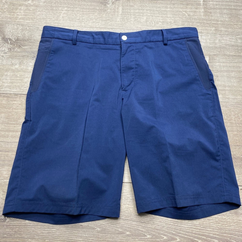 Nike Golf Shorts Mens 34 Modern Fit Dri-FIT Polyester Navy Blue 725706-410